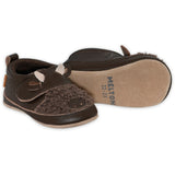 MELTON Dark Brown Buffalo Lær Tøfler