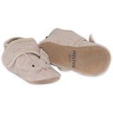 MELTON Oxford Tan Mouse Ull Tøfler