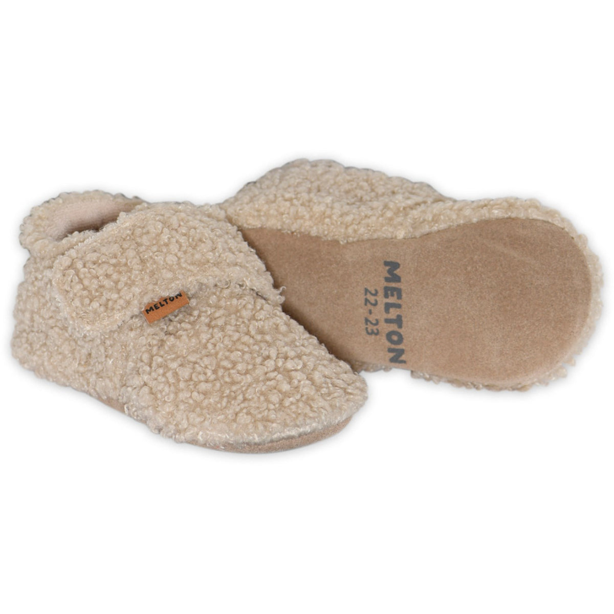 MELTON Oxford Tan Fluffy Tøfler