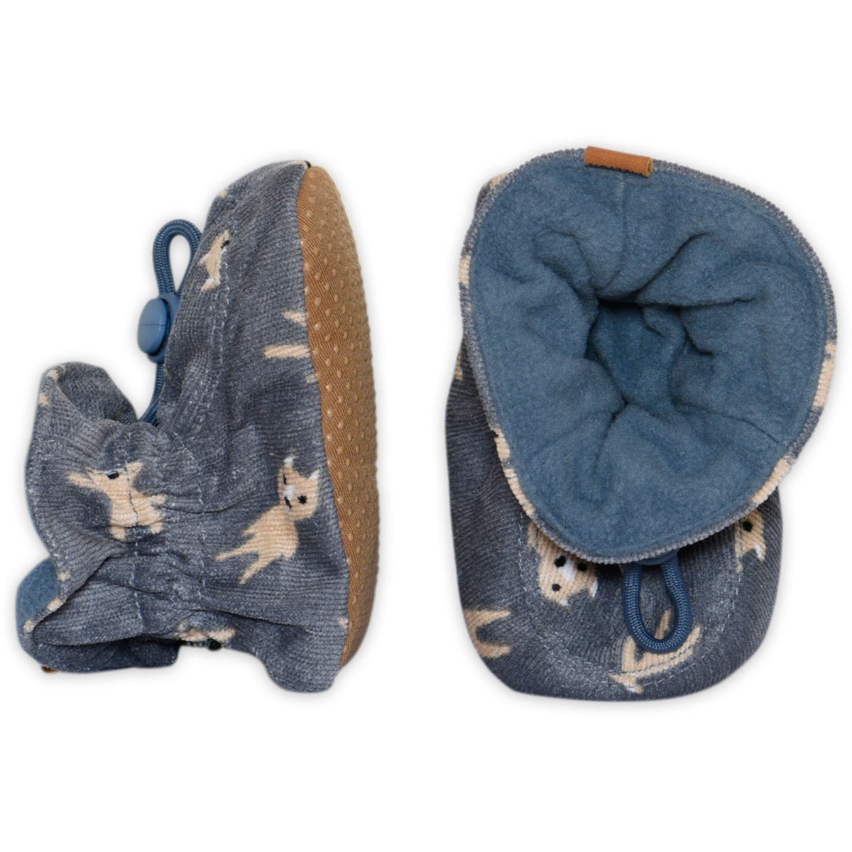 MELTON Dusty Blue Snowfox Tekstil Tøfler