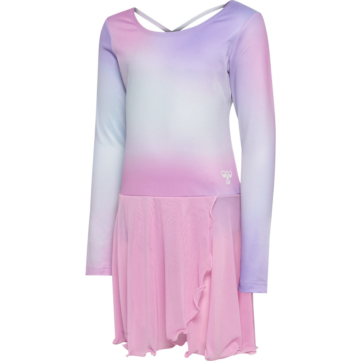 Hummel Pastel Lavender Jr Gradient Skirty Gymnastikk Dragt L/S