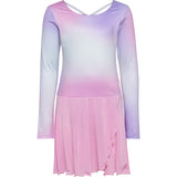 Hummel Pastel Lavender Jr Gradient Skirty Gymnastikk Dragt L/S