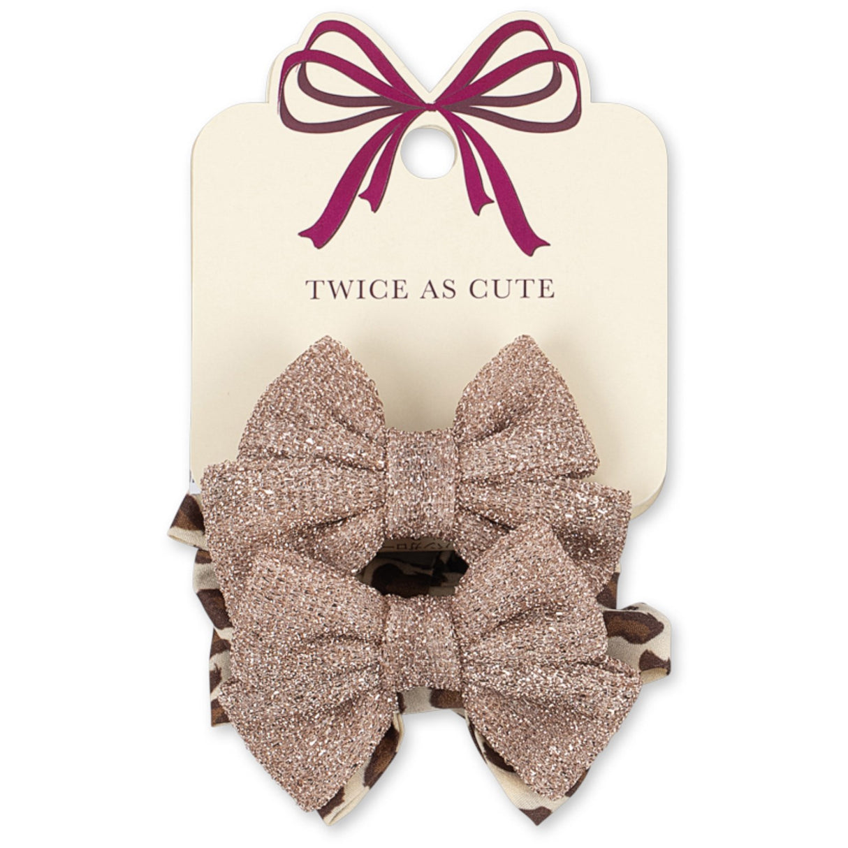Konges Sløjd Leo/Rose 4 Pakke Bue Hair Elastic