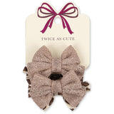 Konges Sløjd Leo/Rose 4 Pakke Bue Hair Elastic