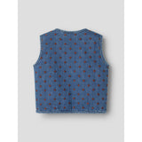 Lil'Atelier Dark Blue Denim Hearts Nmfliva Loose Dnm Vest 2001-Se Lil