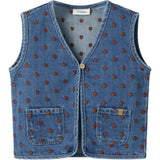 Lil'Atelier Dark Blue Denim Hearts Nmfliva Loose Dnm Vest 2001-Se Lil