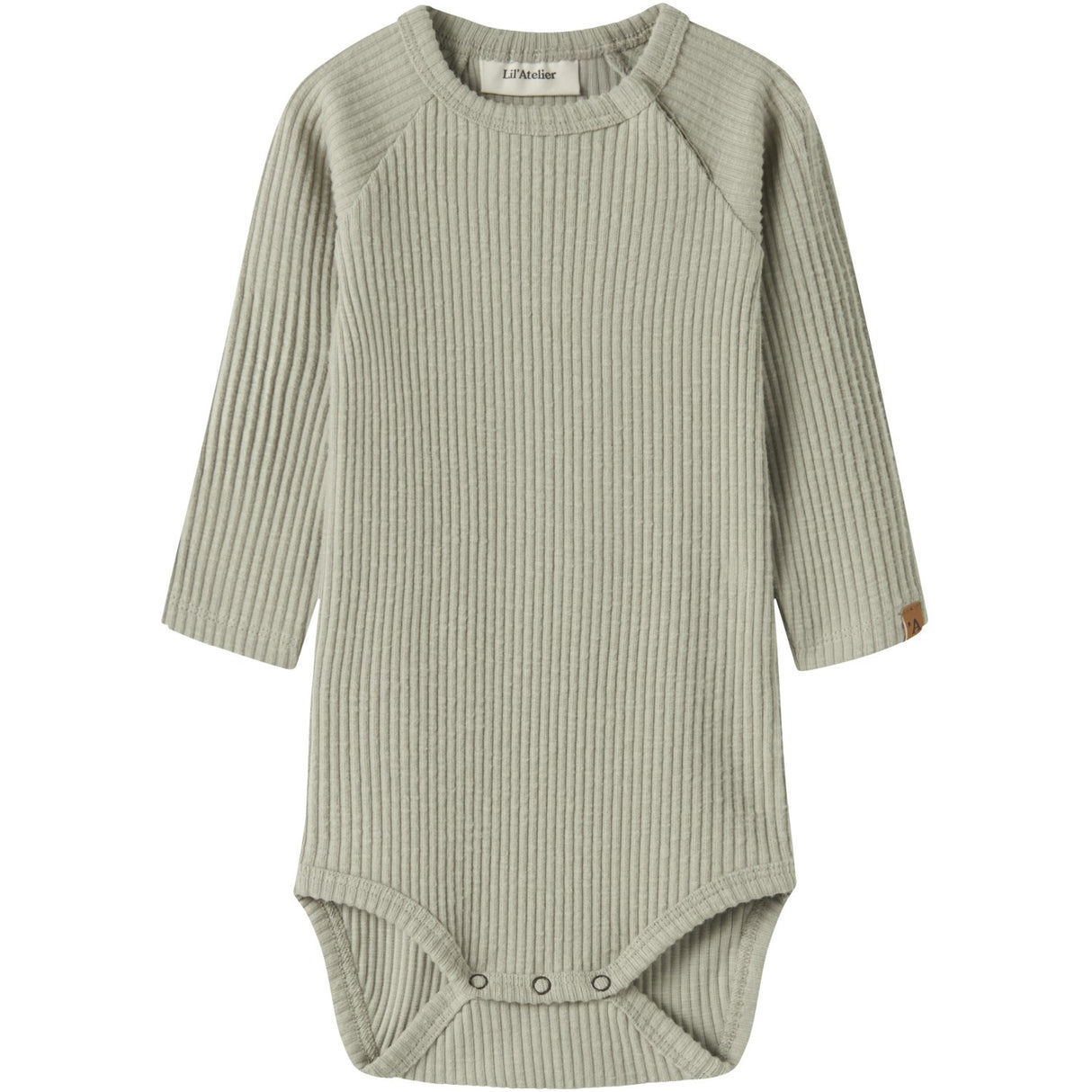 Lil'Atelier Moss Gray Nbmrajo Meb Ls Slim Body Lil