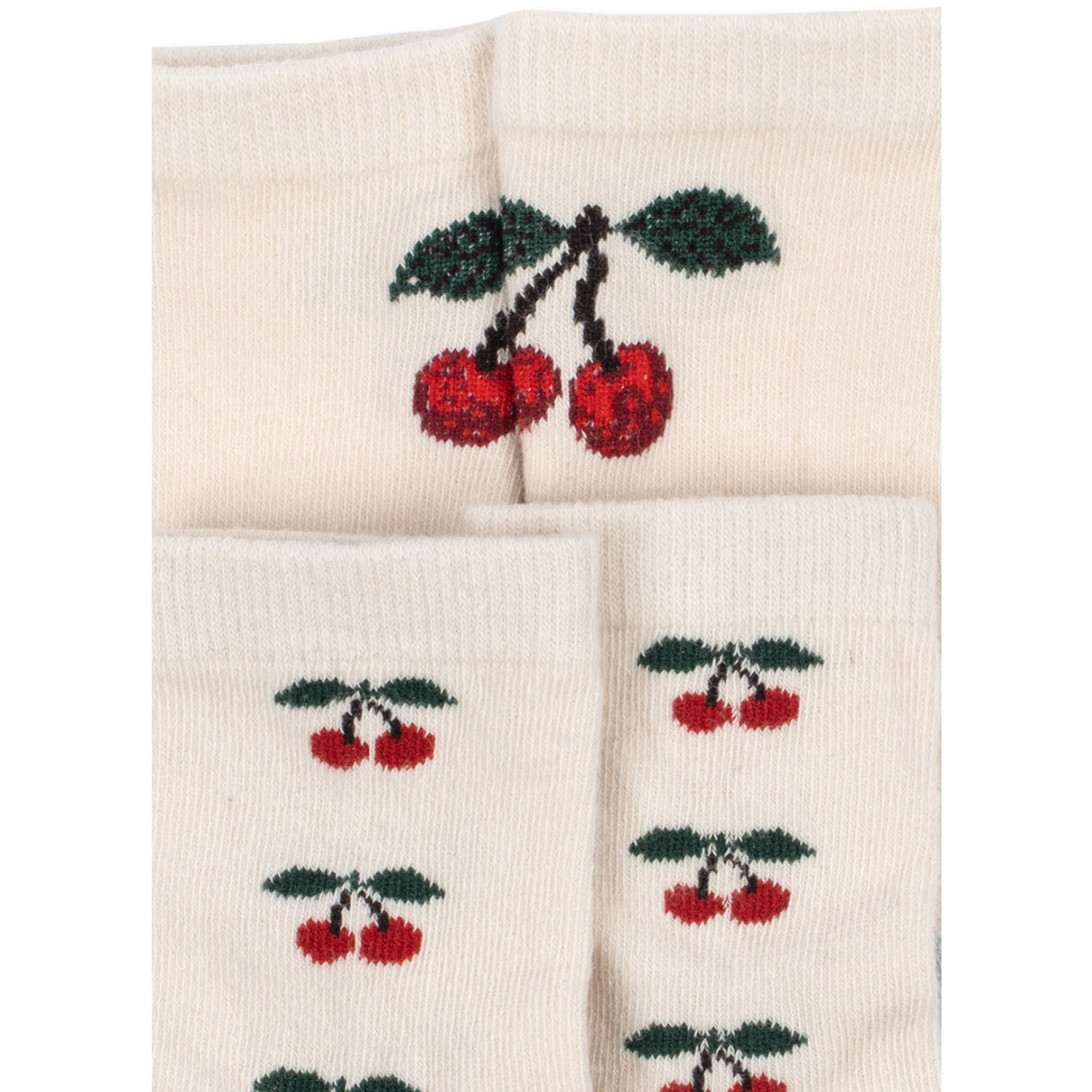 Konges Sløjd Cherry Mix 2 Pakke Jacquard Cherry Strømper