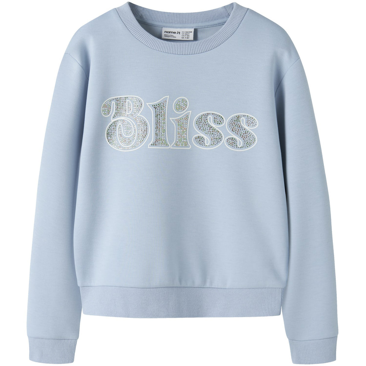 Name It Subdued Blue Nkfkasto Ls Nreg Sweat Unb