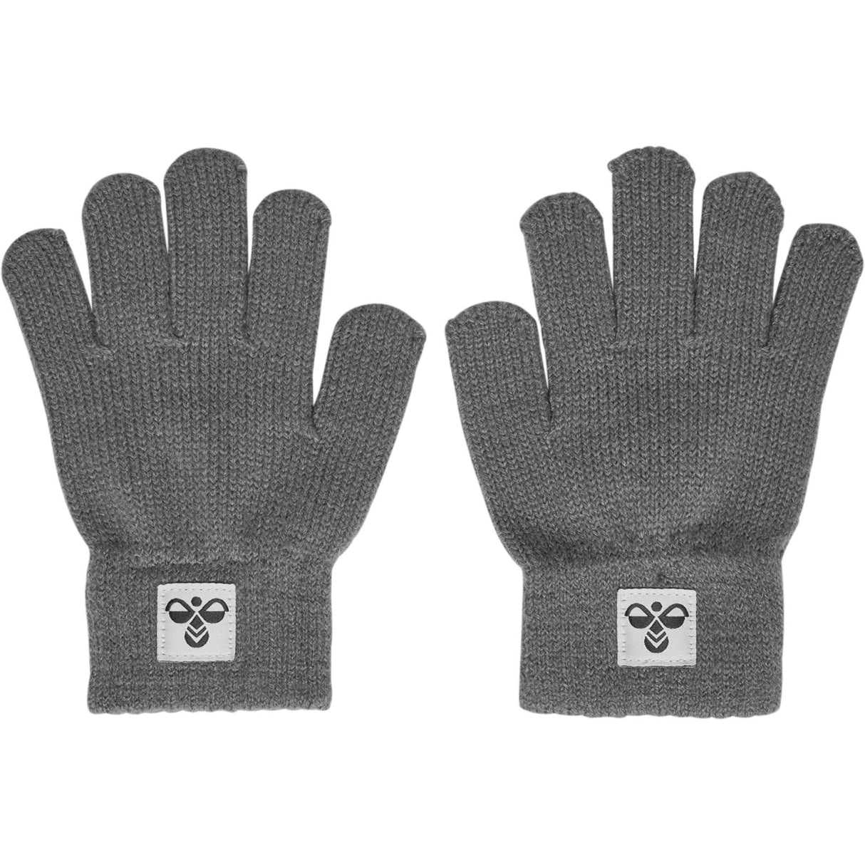 Hummel Dark Gull Gray Jr Strikk Hansker 2-Pakning