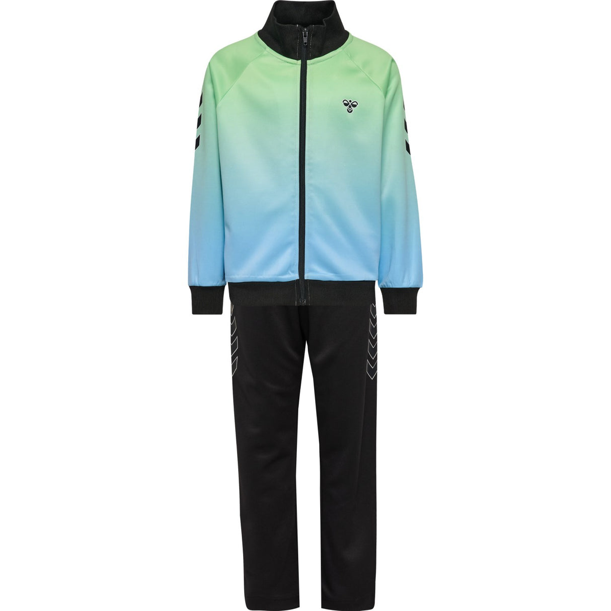 Hummel Shadow Lime/Black Jr Gradient Track Drakt