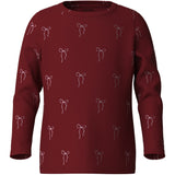Name It Red Dahlia Nmfri Ls Topp