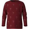 Name It Red Dahlia Nmfri Ls Topp
