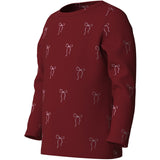 Name It Red Dahlia Nmfri Ls Topp