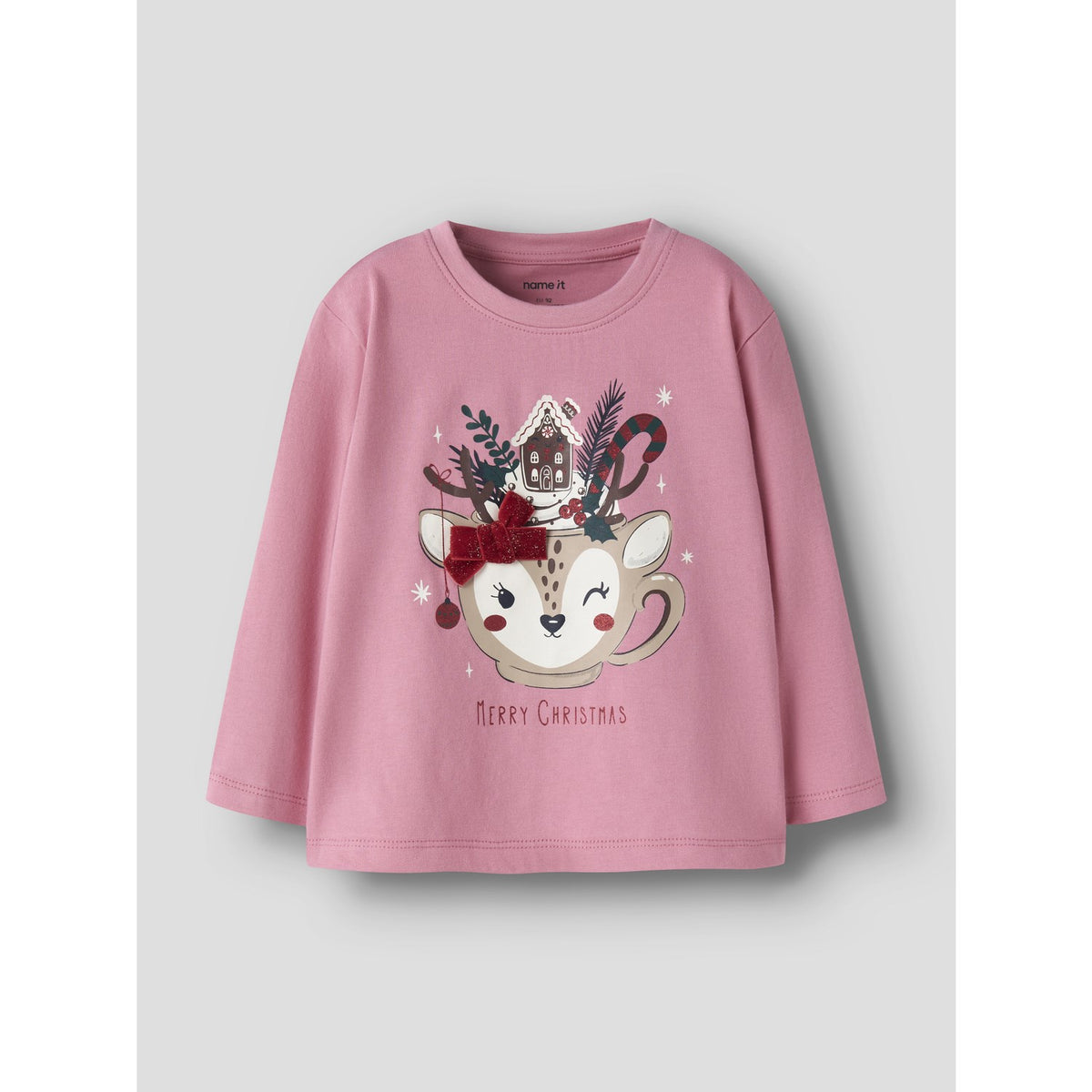 Name It Wild Rose Nmfrepoler Ls Nreg Topp Eske