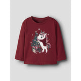 Name It Red Dahlia Nmfrepoler Ls Nreg Topp Eske