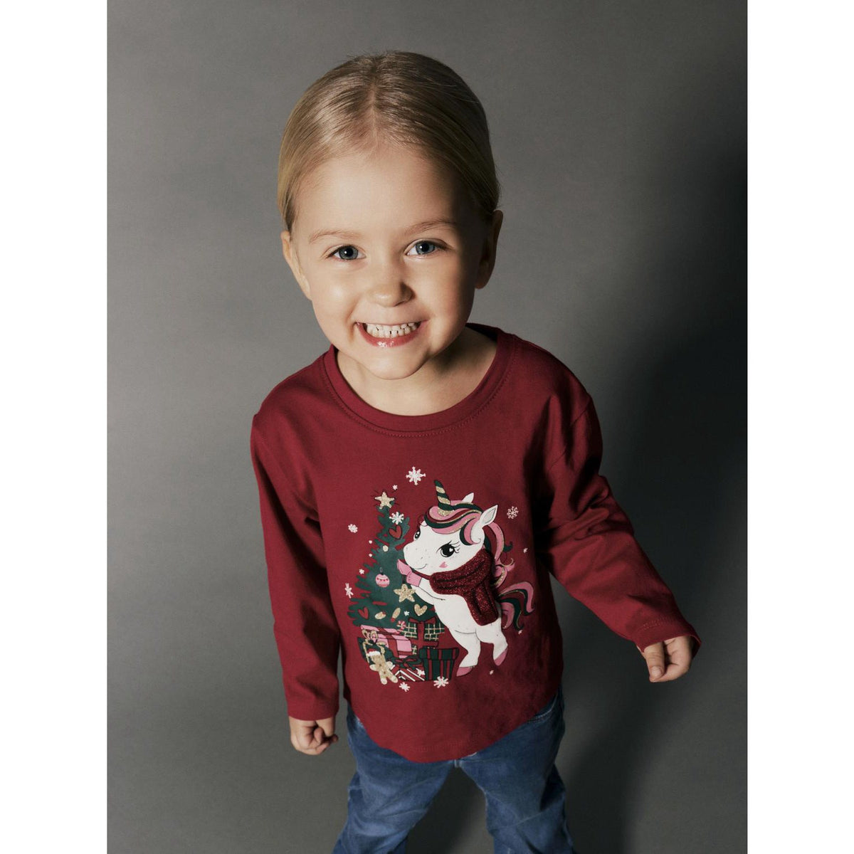 Name It Red Dahlia Nmfrepoler Ls Nreg Topp Eske
