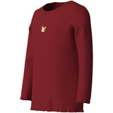Name It Red Dahlia Reindeer Nmfvivemmas Ls Slim Topp