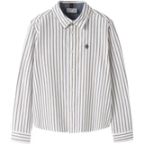 Name It Bright White Nkmralum Ls Nreg Stripe Skjorte Box