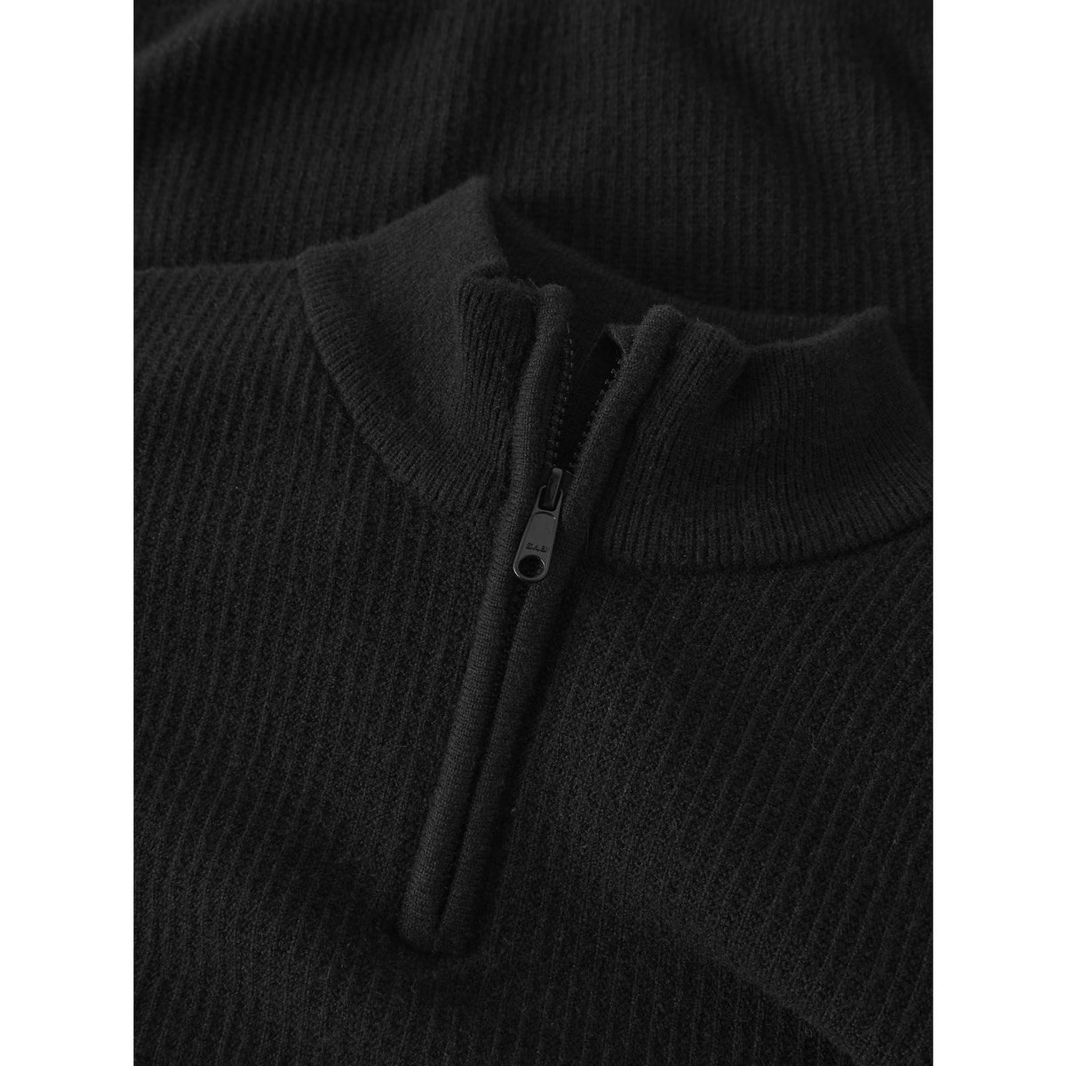 Name It Black Nkmstanfor Ls Half Zip Strikk