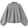 Name It Grey Melange Nkfnadalie Ls Strikk