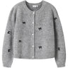 Name It Grey Melange Nkfrifey Ls Strikk Card