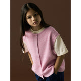 Name It Begonia Pink Nkfoanja Loose Strikk Vest