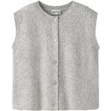 Name It Grey Melange Nkfoanja Loose Strikk Vest