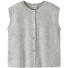 Name It Grey Melange Nkfoanja Loose Strikk Vest