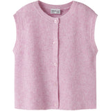 Name It Begonia Pink Nkfoanja Loose Strikk Vest