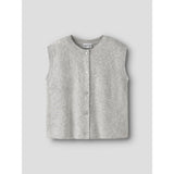 Name It Grey Melange Nkfoanja Loose Strikk Vest