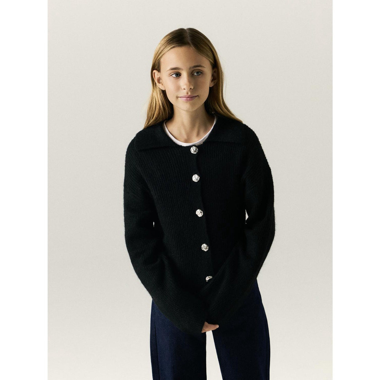 Name It Black Nkfotilis Ls Loose Strikk Card