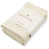 Konges Sløjd Lemon Dot 3 Pakke Muslin Cloth Gots