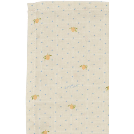 Konges Sløjd Lemon Dot 3 Pakke Muslin Cloth Gots