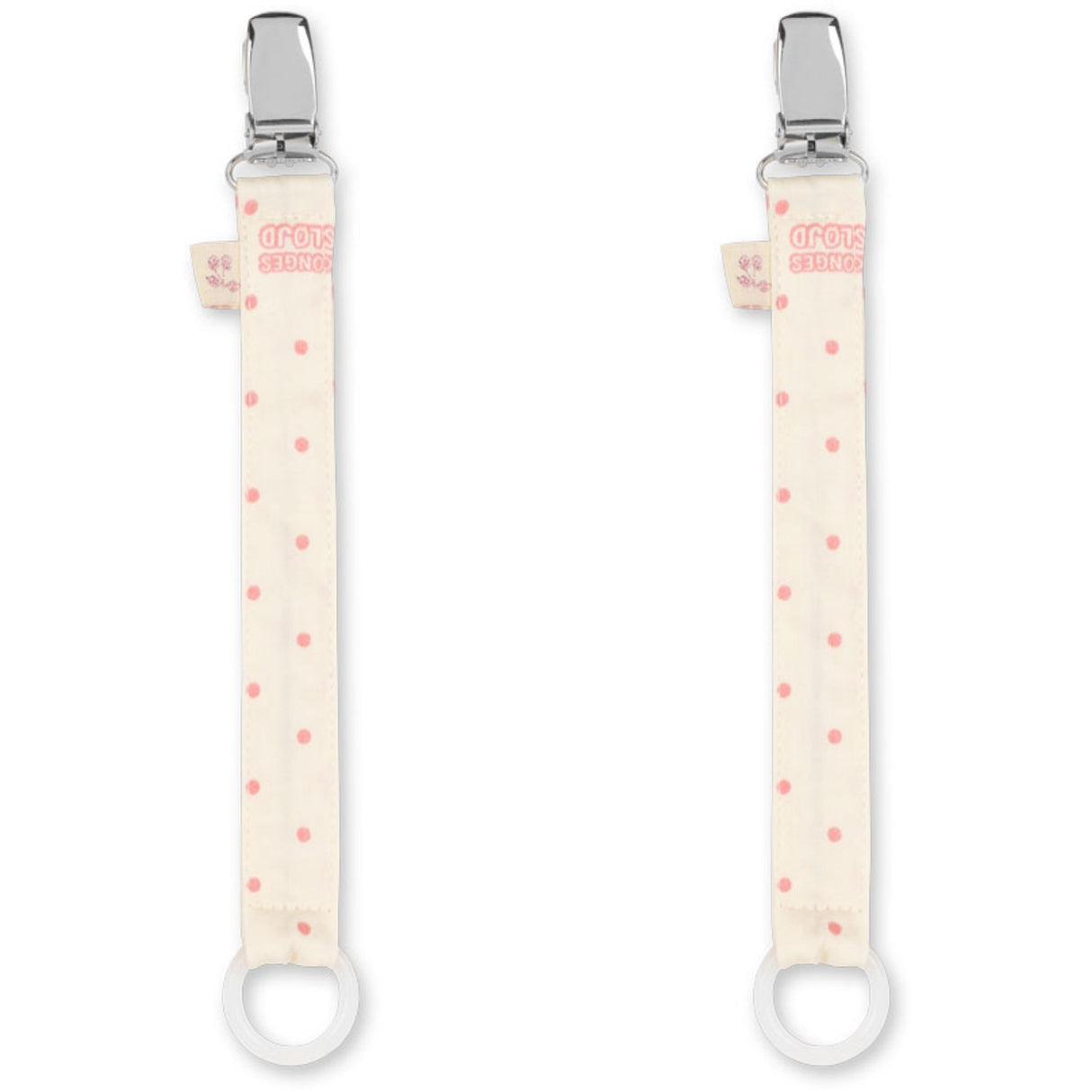 Konges Sløjd Cherry Dot 2 Pakke Smokk Stropp