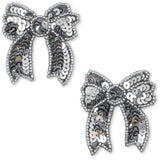 Konges Sløjd Silver 2 Pakke Paljet Bue Hair Clip