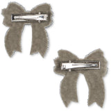 Konges Sløjd Silver 2 Pakke Paljet Bue Hair Clip
