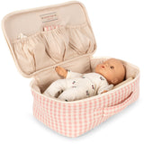 Konges Sløjd Pink Check Baby Dukke Nursery Koffert