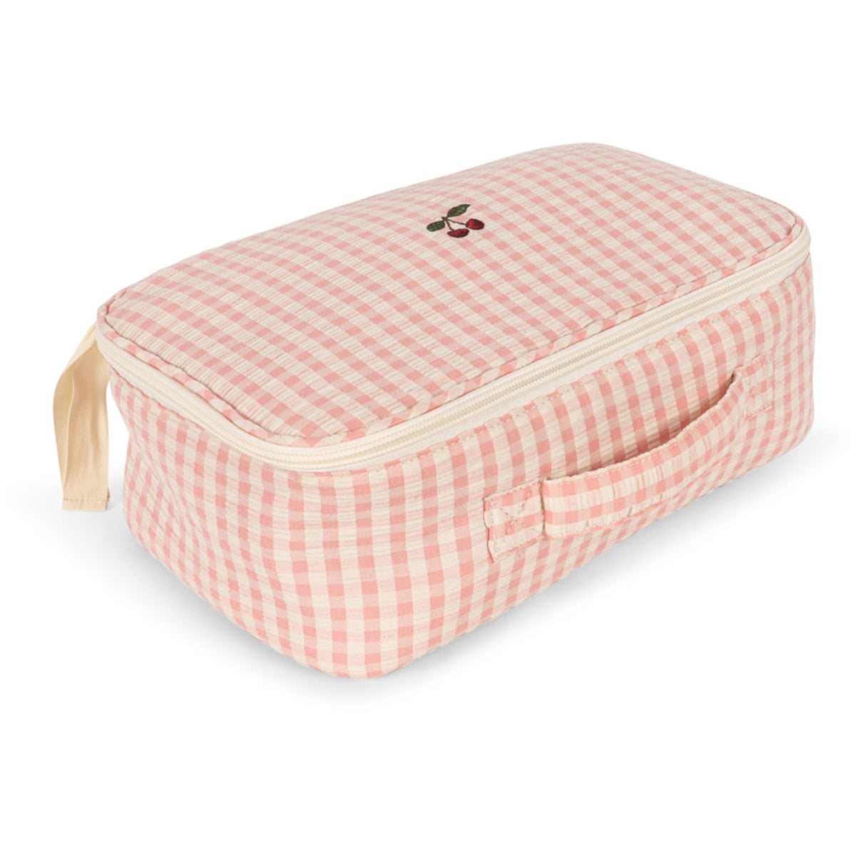 Konges Sløjd Pink Check Baby Dukke Nursery Koffert