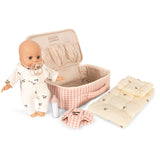 Konges Sløjd Pink Check Baby Dukke Nursery Koffert