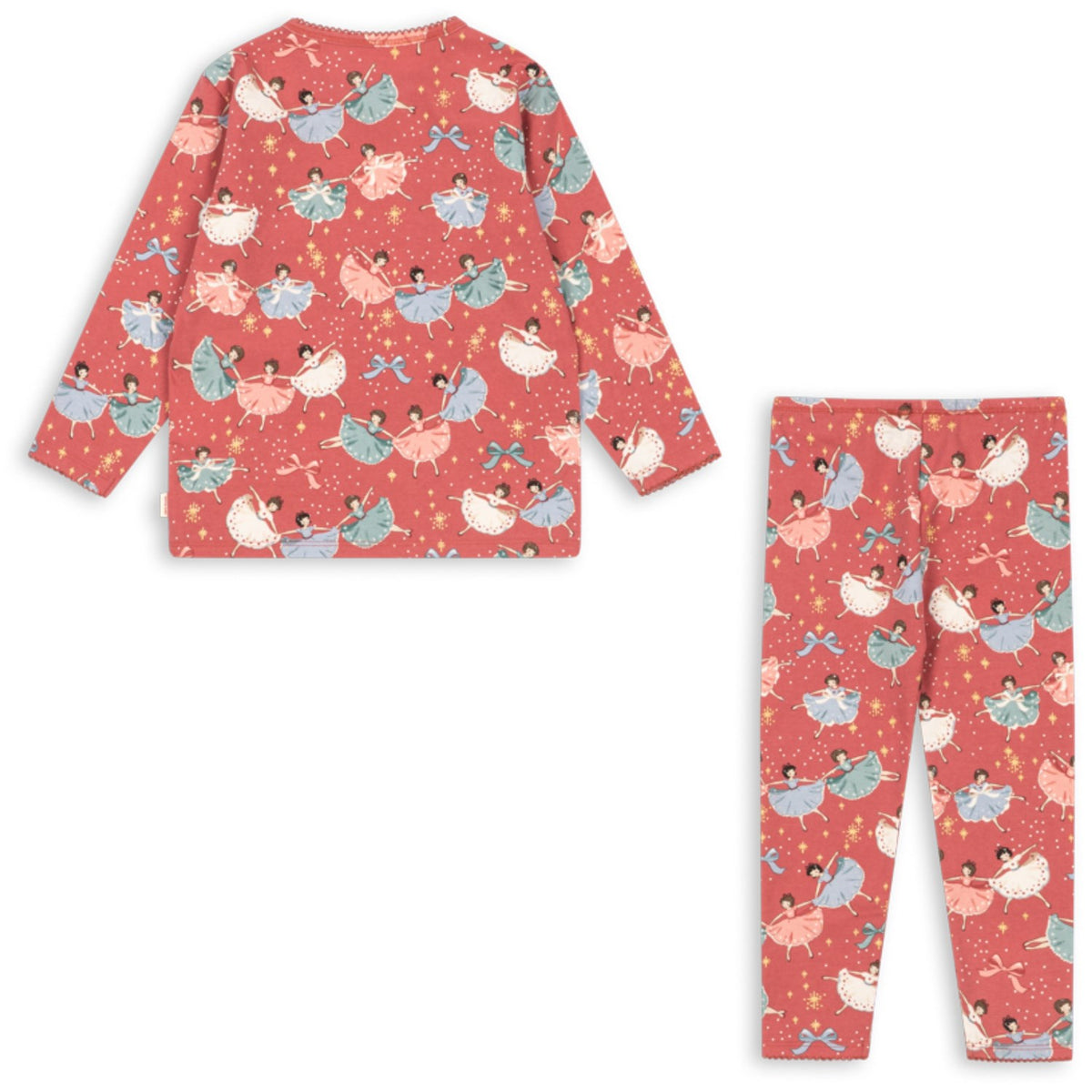 Konges Sløjd Bow Ballerina Blush Basic Blouse/Pants Sett Gots