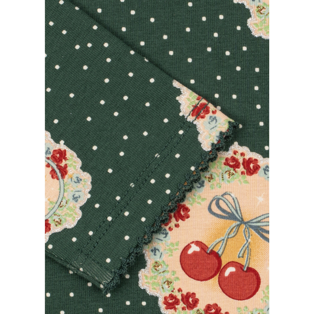 Konges Sløjd Deer Diary Green Basic Blouse/Pants Sett Gots
