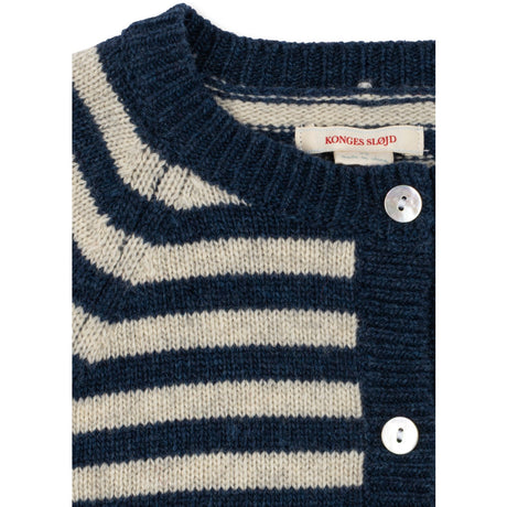 Konges Sløjd Blue Stripe Billi Strikk Cardigan