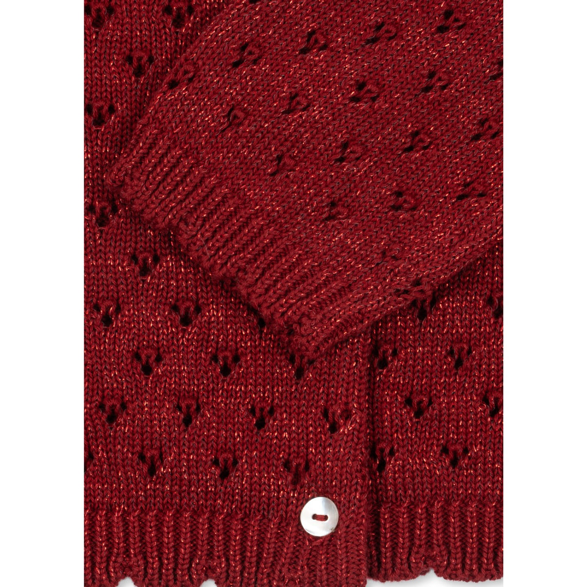 Konges Sløjd Red Dahlia Holiday Cardigan