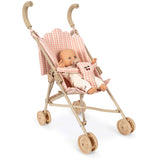 Konges Sløjd Pink Check Poppy Dukke Stroller Sett