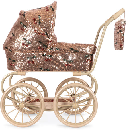 Konges Sløjd Cherry Sequin Sparkly Minnie Dukke Klapvogn