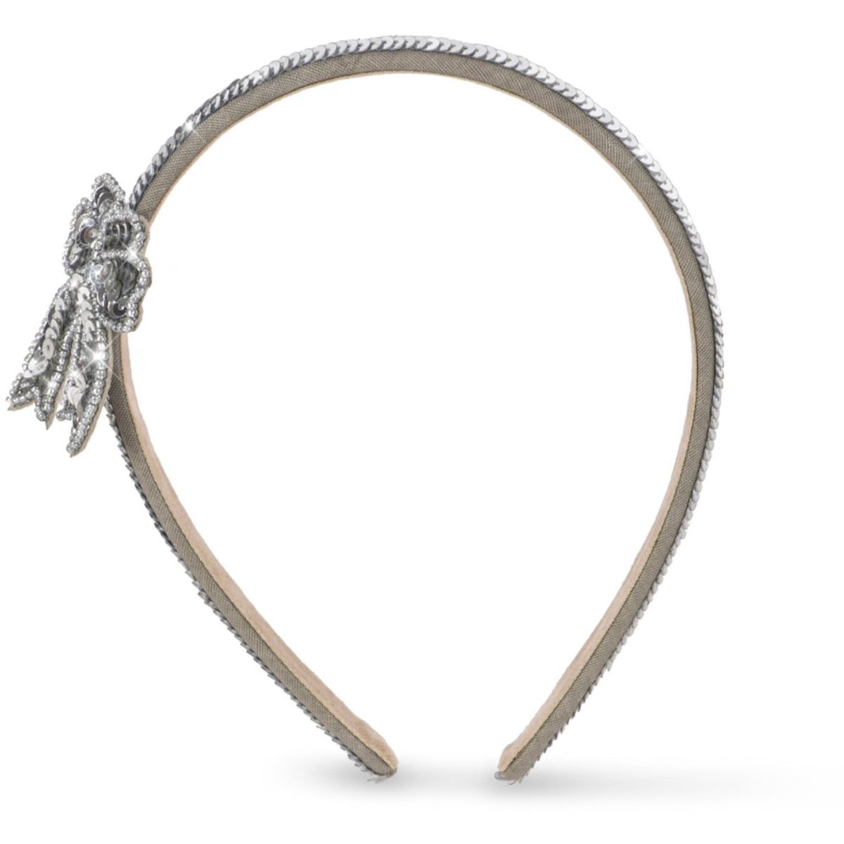 Konges Sløjd Silver Paljet Bue Hairbrace