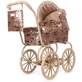 Konges Sløjd Cherry Sequin Sparkly Minnie Dukke Klapvogn