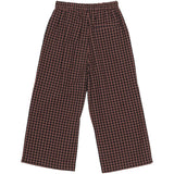 brunobruno nation Marron Plum Check Francis Seersucker Bukser
