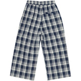 brunobruno nation Mood Indigo Blue Check Francis Navy Check Bukser